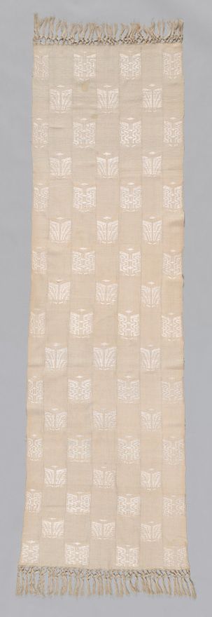 One of a pair of shawls (Lamba Landy Fotsy) by Unknown artist