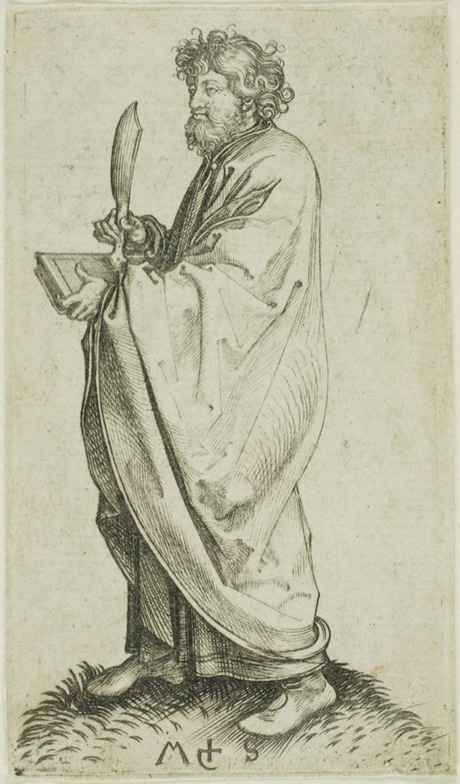 St. Bartholomew, from Apostles by Martin Schongauer