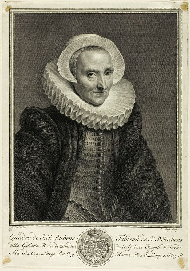Portrait of a Sixty-year-old Woman, from Recueil d'estampes d'après les plus célèbres tableaux de la Galerie Royale de Dresde by Pieter Tanjé
