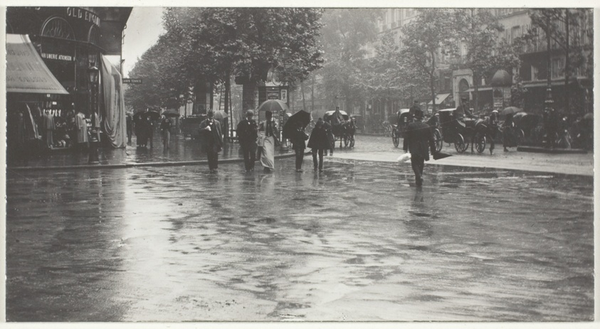 A Wet Day on the Boulevard, Paris by Alfred Stieglitz