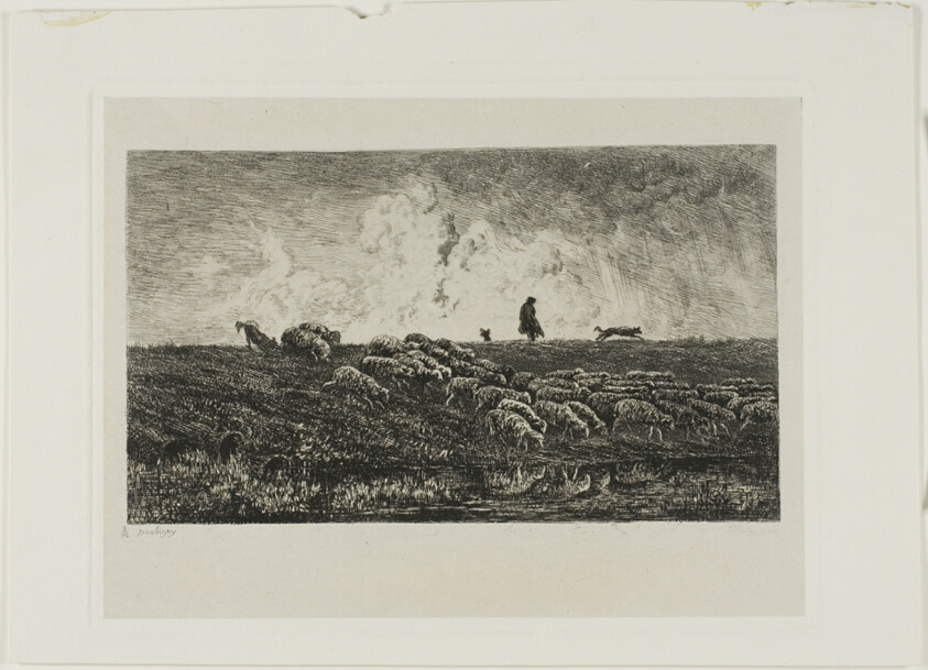 The Shower by Charles François Daubigny