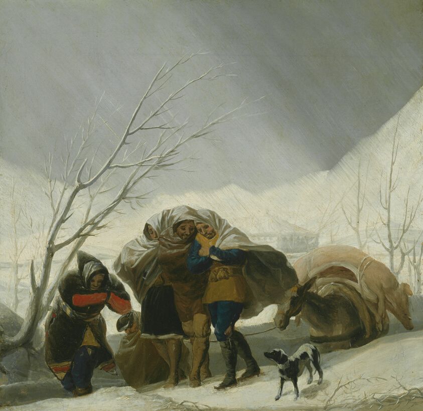 Winter Scene by Francisco de Goya y Lucientes