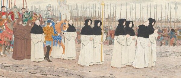 The Maid in Armor on Horseback (Joan of Arc series: III) by Louis Maurice Boutet de Monvel
