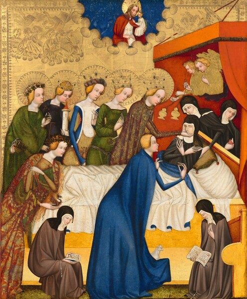 The Death of Saint Clare by Master of Heiligenkreuz