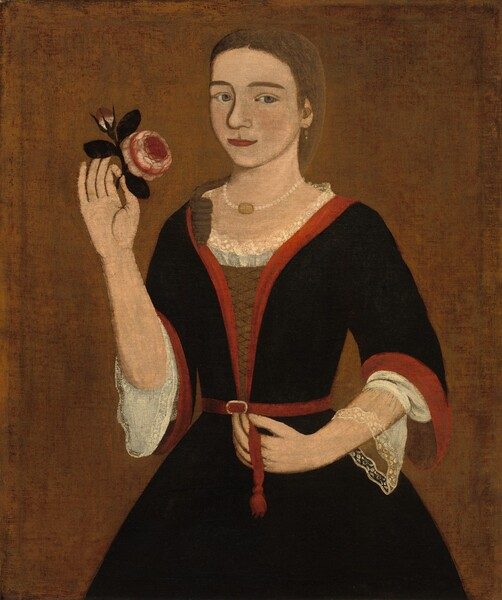 Miss Van Alen by The Gansevoort Limner (Possibly Pieter Vanderlyn)