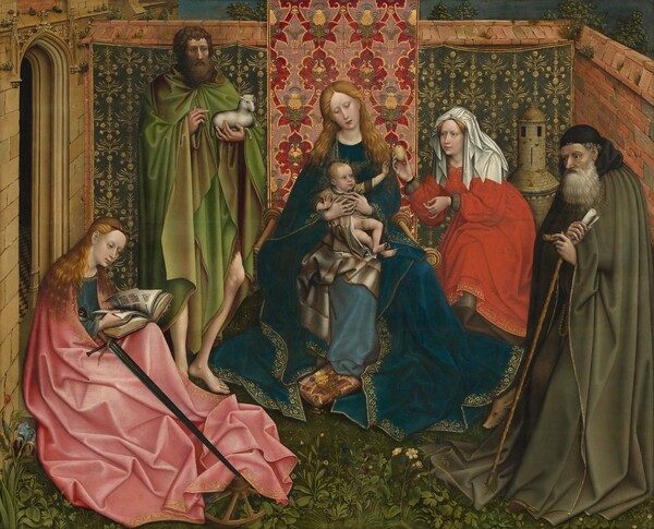 Madonna and Child with Saints in the Enclosed Garden by Follower of Robert Campin
