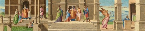 The Presentation and Marriage of the Virgin, and the Annunciation by Benedetto Diana