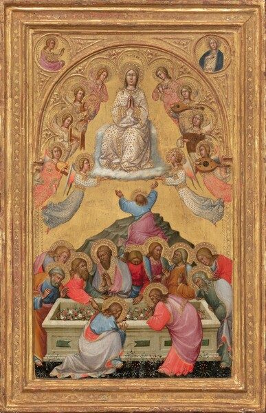 The Assumption of the Virgin with Busts of the Archangel Gabriel and the Virgin of the Annunciation by Paolo di Giovanni Fei