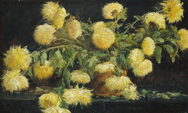 Chrysanthemums by Unknown or Possibly American 19th Century