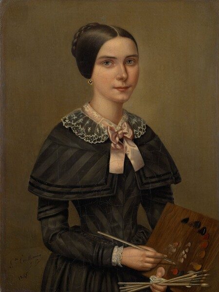 Portrait of a Young Woman by L. de Vuillemin