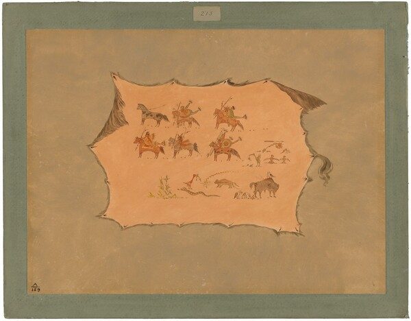 Facsimile of a Pawnee Doctor's Robe by George Catlin