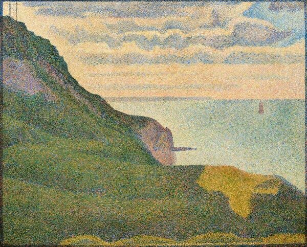 Seascape at Port-en-Bessin, Normandy by Georges Seurat