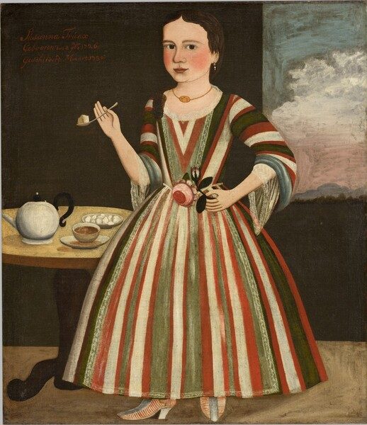 Susanna Truax by The Gansevoort Limner (Possibly Pieter Vanderlyn)