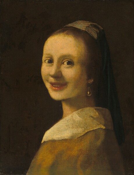 The Smiling Girl by Imitator of Johannes Vermeer