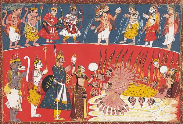 The death of Ravana by Unknown artist