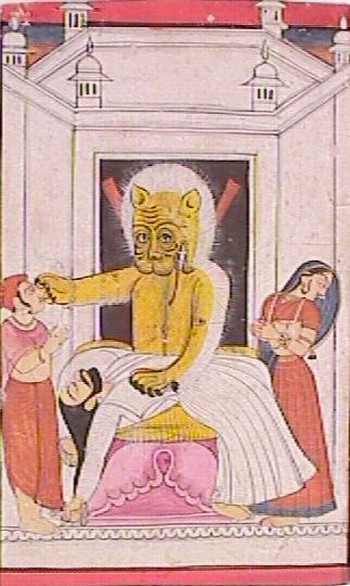 The Narasimha Avatar of Vishnu by Unknown artist