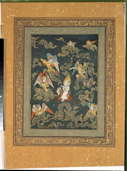 The Prophet Muhammad's ascent to heaven- the Mi'raj by Unknown artist