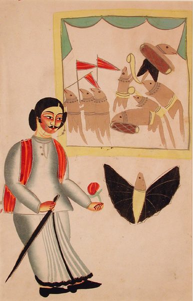 The Waster from a Bengali proverb of absent owner and rats by Unknown artist