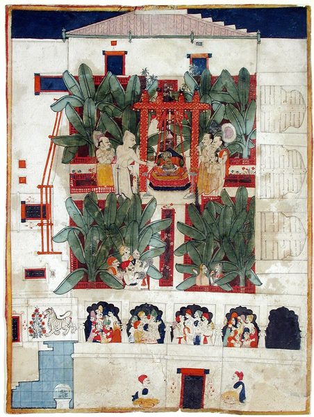 The Worship of Shri Nath-ji at Nathadwara by Unknown artist
