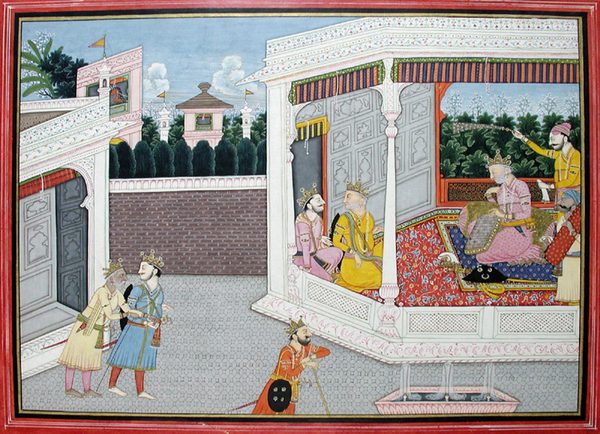 Ugrasena holds court by Unknown artist