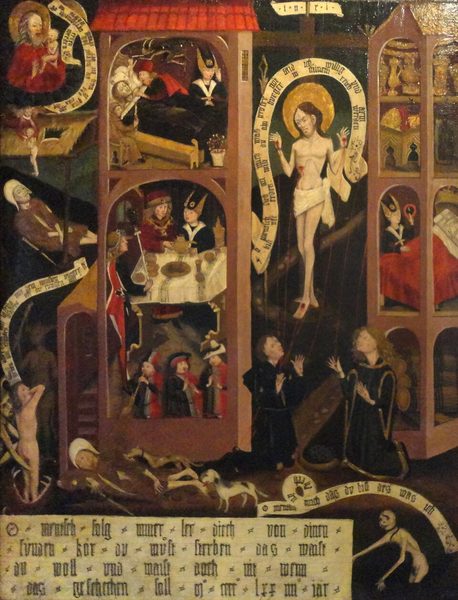 Prayer of the Rich Man and the Poor Man by Unknown artist
