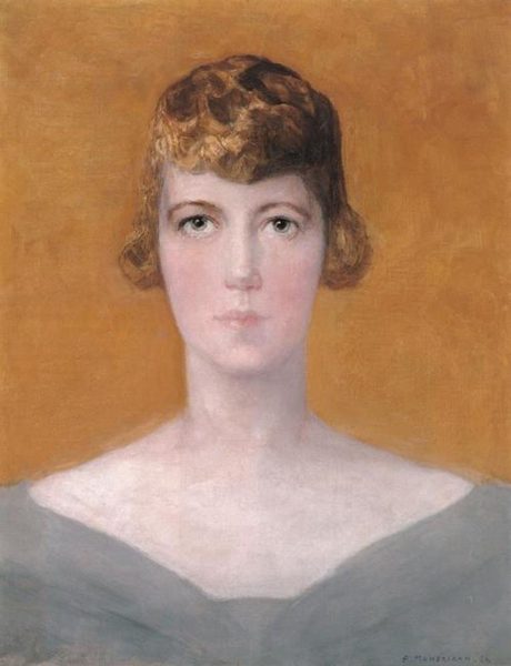 Portrait of Martha Frieda de Fries (1893-...) by Piet Mondrian