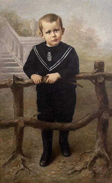 Portrait of a little boy by Piet Mondrian
