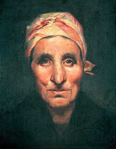 Head of an old woman by José Júlio de Sousa Pinto