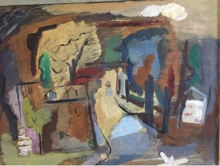 Village Street by Unknown artist