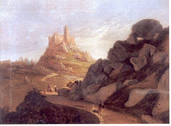 The Estrada da Pena (Road to Pena) in the Sintra Mountains by João Cristino da Silva