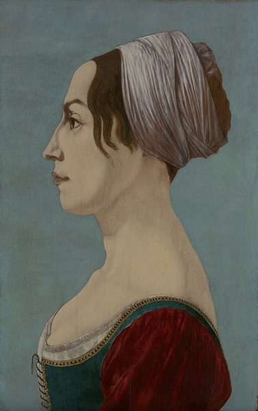 A Woman in Green and Crimson by Piero del Pollaiuolo