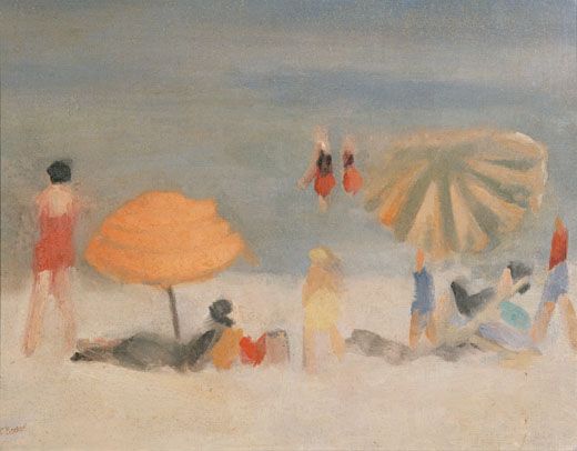 Beach Scene by Clarice Beckett