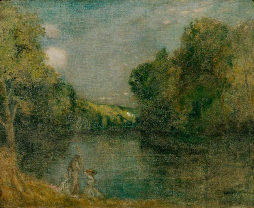 Figures by a Lake by Charles Conder