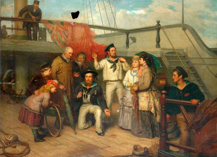On Board the 'Victory' by James Clarke Waite