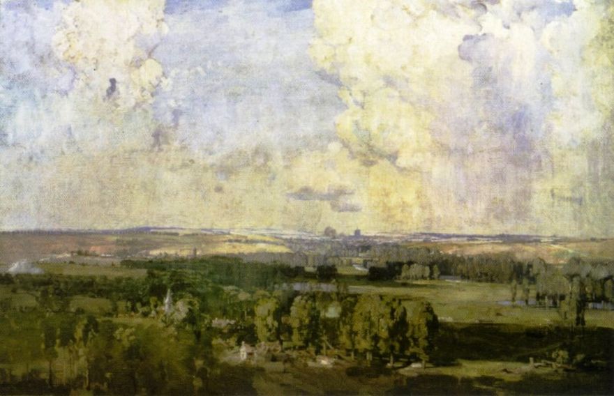 Amiens, the key of the west by Arthur Streeton
