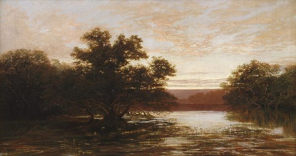 An Australian mangrove, ebb tide by William Piguenit